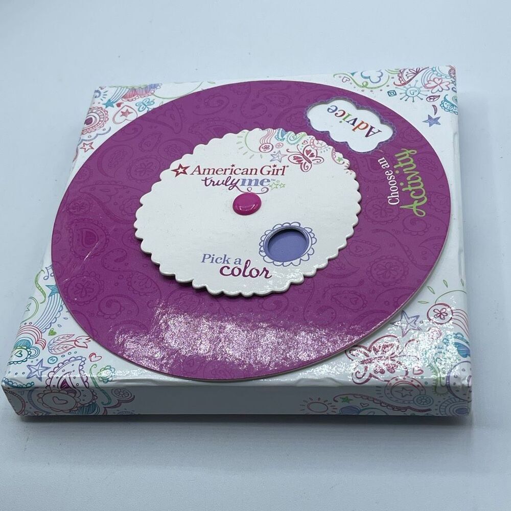 American Girl Doll Truly Me Activity Spinner Wheel Card Game Crafting Quiz